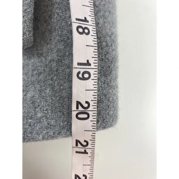 J. Crew Stadium Cloth by Nello Gori 6 Pea Coat Jacket Wool Blend Lined Gray Coat - Picture 9 of 12